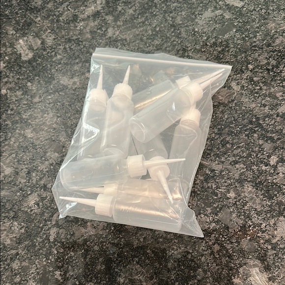 10x 50ml Clear Squeeze Bottles Art Party Crafts Painting Sauces & More NWT - Picture 5 of 7